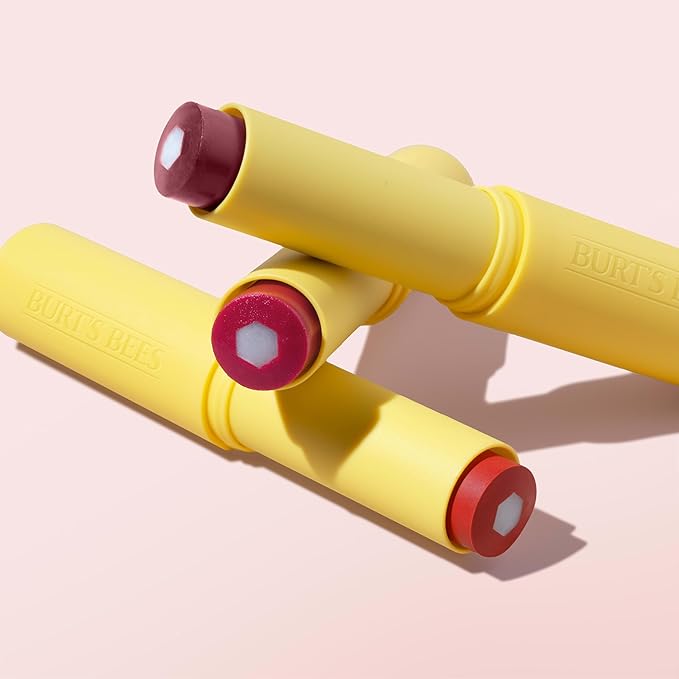 Burt’s Bees Back To School Dorm Essentials, Tinted Boosted Balm, Rose Knows, Hydrating Tinted Lip Balm with Vitamin C, E, and F Core, 24 Hour Lip Moisturizer, 100% Natural Origin, 1 Count, 0.16oz-BrightBean Baby