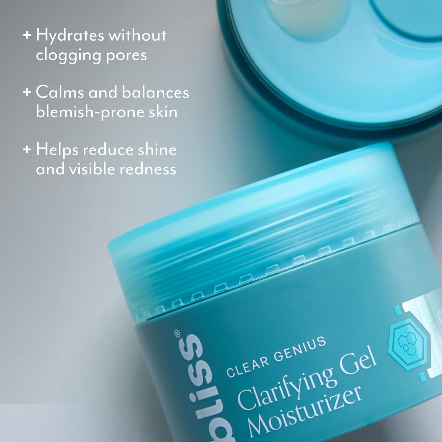Bliss Clear Genius Clarifying Gel Moisturizer with CLARITY 5 Complex | Salicylic Acid, Niacinamide & Witch Hazel for Blemish-Prone Skin, 1.7 fl oz-BrightBean Baby