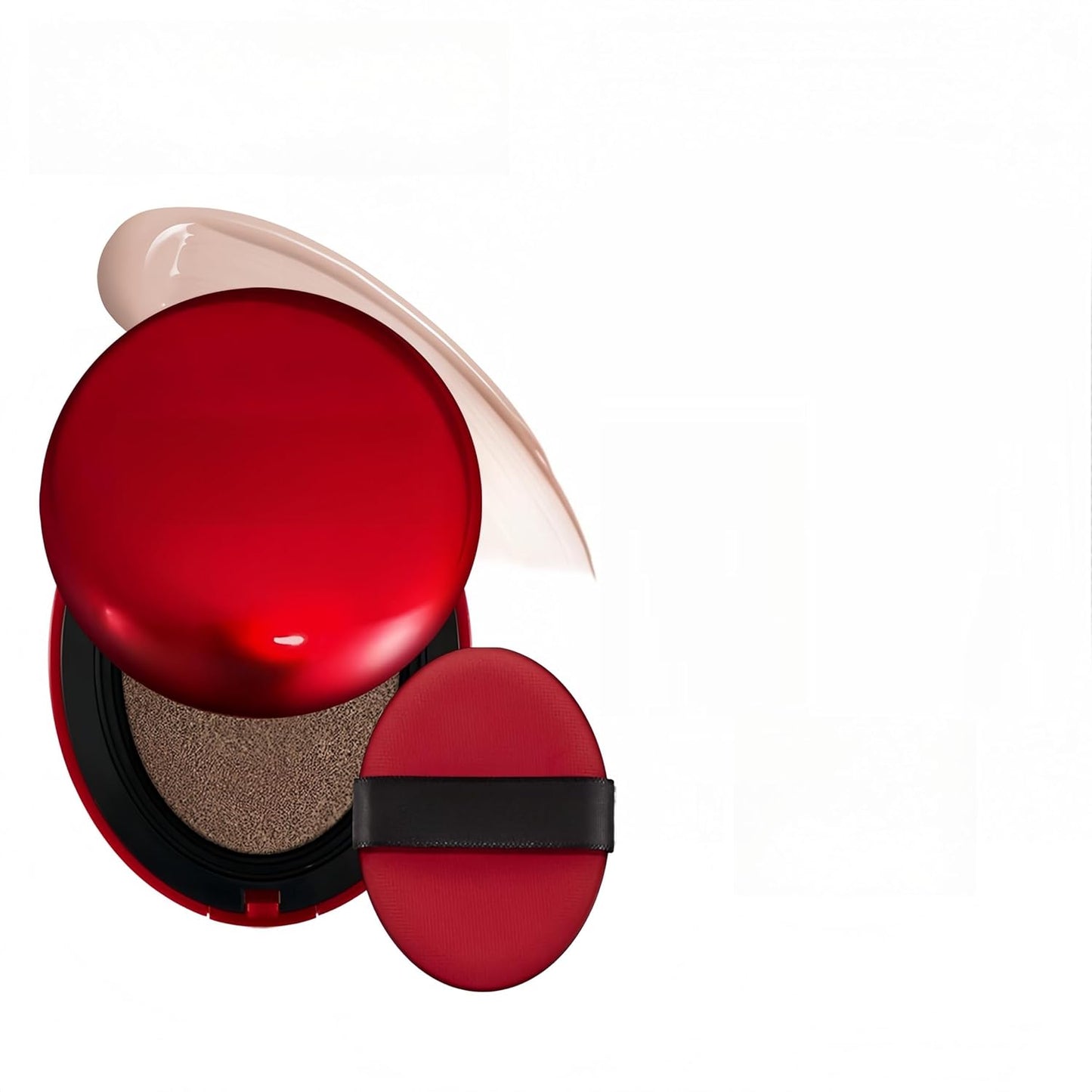 MAEPEOR Cushion Foundation 9 Colors Full Coverage Weightless Satin Glow Foundation Hydrating Long-Lasting Cushion BB Cream (Color 06)-BrightBean Baby