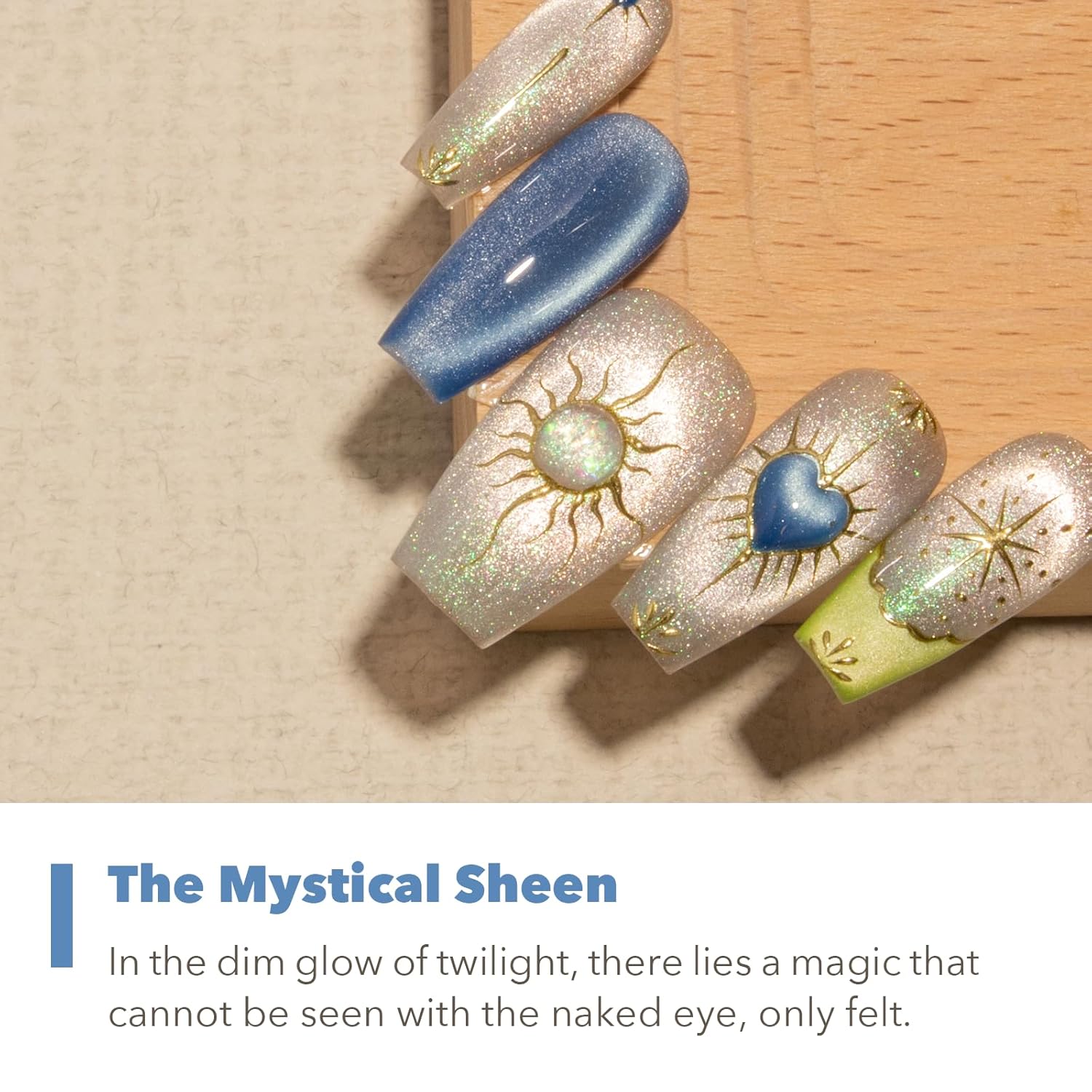 High-Density Cat Eye Gel Nail Polish with Magnet Stick, 15ml Dopamine Color Palette, Magnetic Effect Gel for DIY Manicure, Multiple Color Options - Ocean Luster-BrightBean Baby