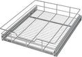 Pull Out Cabinet Organizer 17" W X 17" D, Slide Out Drawers For Kitchen Organizers and Storage, Pull Out Drawers For Cabinets Capacity Heavy Duty Caddy, Cabinet Shelves Chrome-Plated, Bathroom Pantry