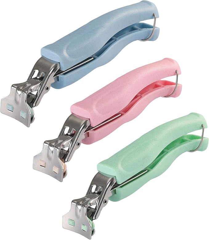 Stainless Steel Anti-Scalding Hot Bowl Dish Plate Gripper Clips Tongs Clamp Holder for Moving Hot Plate or Bowls with Food Out from Instant Pot Microwave Oven (3, Blue, Green, Pink)