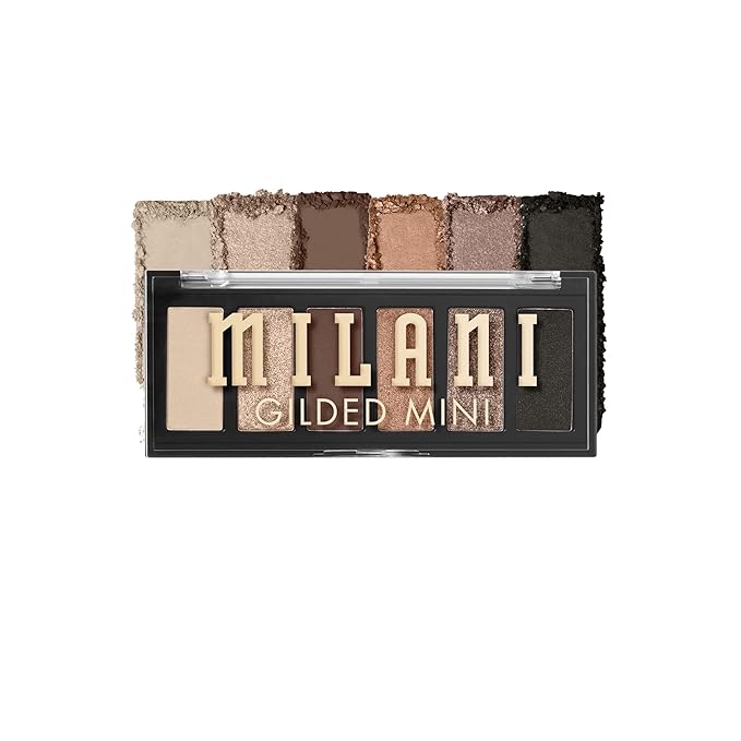 Milani Gilded Mini Eyeshadow Palette with 6 Matte & Shimmer Hues - Call Me Old-Fashioned-BrightBean Baby
