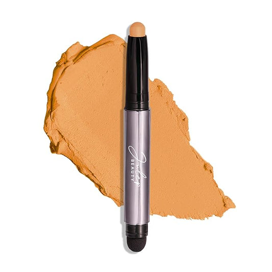 Julep Eyeshadow 101 Cream-to-Powder Waterproof Shadow Stick – Marigold Matte – Long-Lasting, Crease-Proof, Warm Golden Undertones Matte Cream Eyeshadow with Built-in Smudger-BrightBean Baby