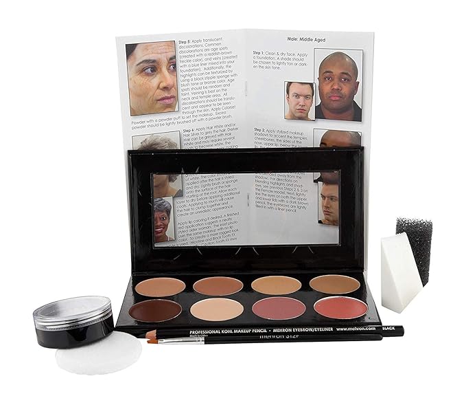 Mehron Makeup Mini-Pro Student Makeup Educational Kit (Medium/Olive)-BrightBean Baby