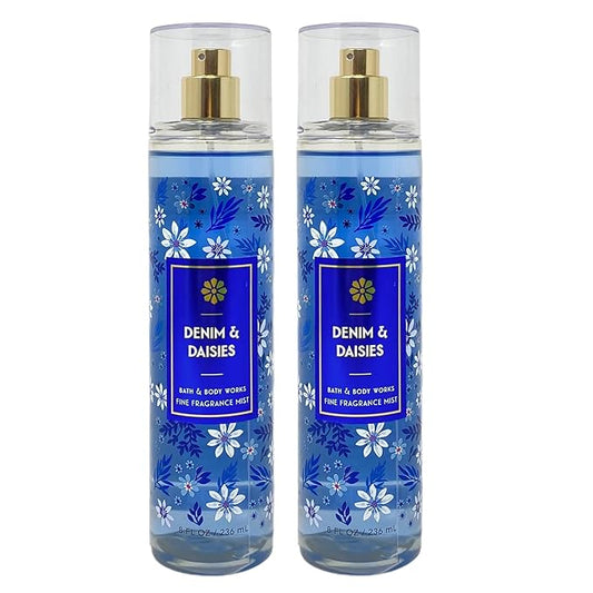 Bath & Body Works Denim & Daisies 2 Piece Fine Fragrance Mist Set - Full Size-BrightBean Baby