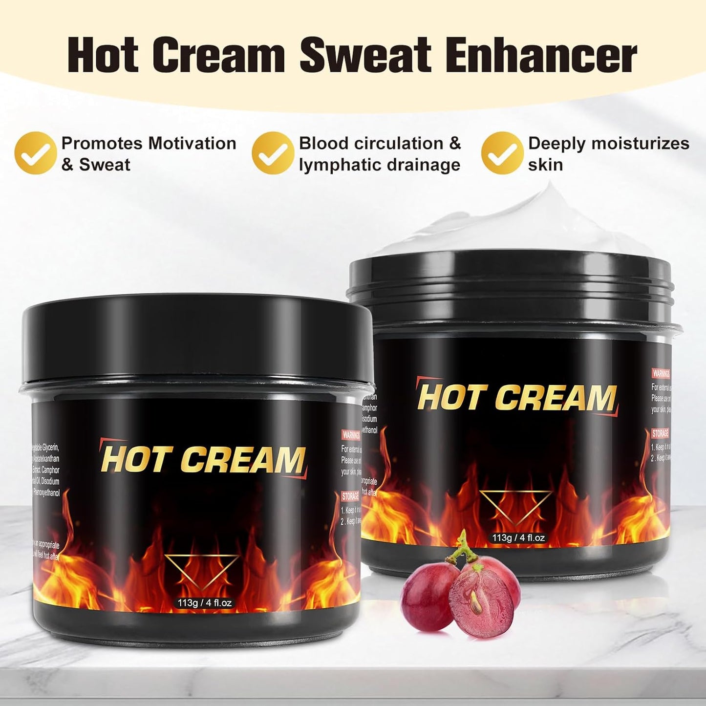 Hot Sweat Cream 2Pack for Women and Men-BrightBean Baby