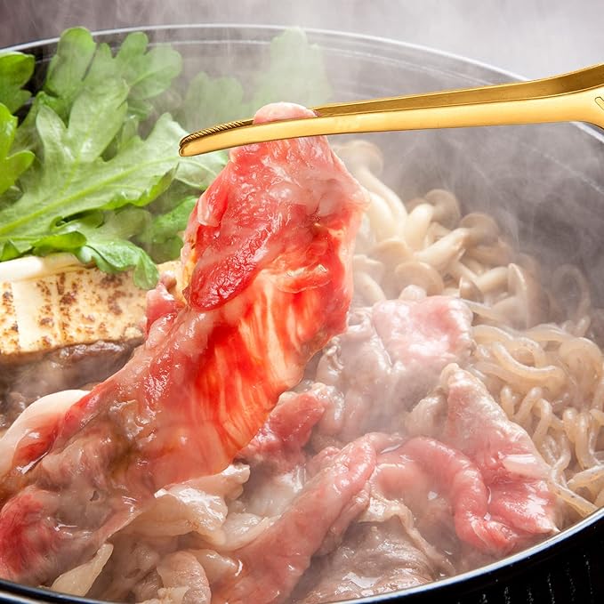 Patelai Korean and Japanese BBQ Tongs Non Slip Cooking Utensils Stainless Steel Tongs for Serving Food, Salad, Camping, Barbecue, Buffet, Oven with Support Stand(Gold,2 Pieces)