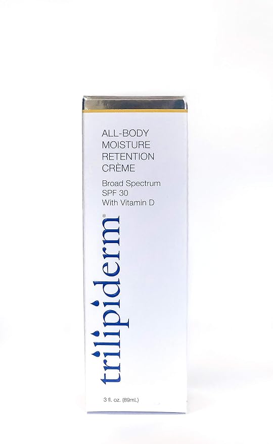 Trilipiderm All-Body Moisture Retention Crème Broad Spectrum SPF 30 with Vitamin D – 2-PACK of Travel-Size 3 Ounce Tubes – Plant-Based All-Day Hydration, Sunscreen for Body and Face-BrightBean Baby
