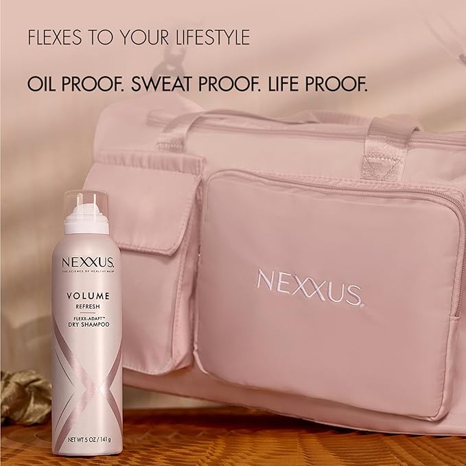 Nexxus Volume Refresh Dry Shampoo For Oil Control + Root-Lifting 72 Hour Freshness with FLEXX-ADAPT Technology 5 oz-BrightBean Baby