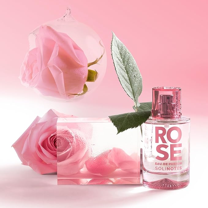 Solinotes Rose Perfume for Women, 1.7 Fl Oz/ 50 ML Eau De Parfum, Delicate Floral and Soothing Scent with Premium Ingredients - Clean Perfume, Cruelty Free, Vegan, Made in France-BrightBean Baby