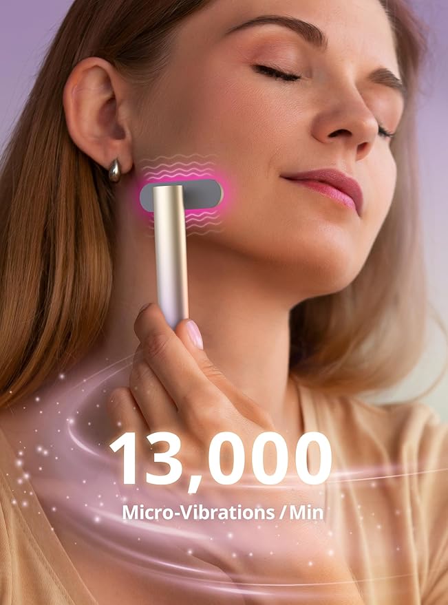 Red-Light-Therapy-for-Face,9 in 1 LED Light Therapy Eye Equipment for Skin Care, Red Light Therapy Face Massager Eye Beauty Skincare Rejuvenation Tool Microcurrent Facial Device Gift for Women at Home-BrightBean Baby