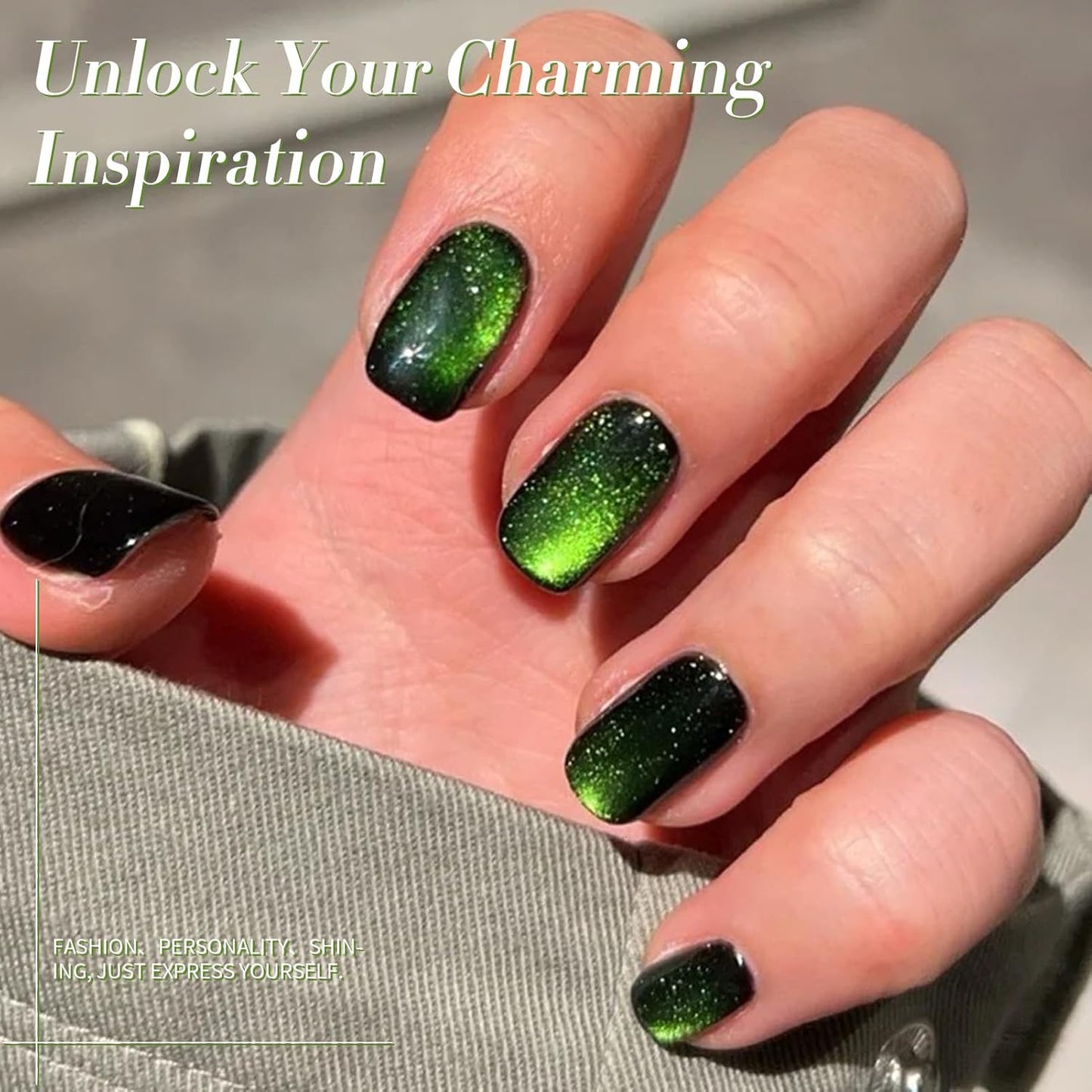 Born Pretty Cat Magnetic Gel Nail Polish 9D Wormhole Holorgraphic Cat Magnetic Eye Gel Polish U v Nail Gel Diy Art for Girls Women 15ML-BrightBean Baby