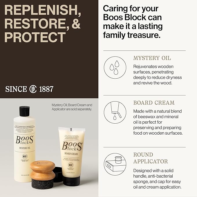 John Boos RA-Board Series Rectangular Wooden Cherry Cutting Board 20”x15” – 2.25” Thick, 20-lb Reversible Butcher Block with Edge-Grain & Finger Grips – Made in the USA