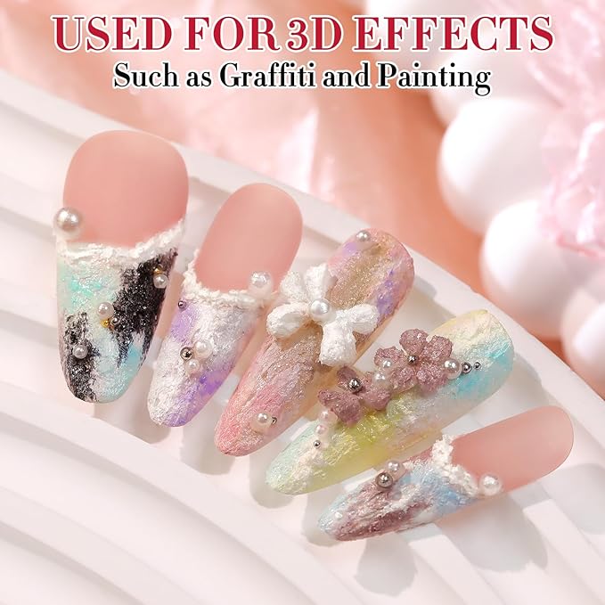 Double Rhythm 3D Nail Gel Solid Sculpting Gel for Nail Art Non-Sticky Hard Gel for Building Carving Molding Nail Extension Soak Off UV/LED Salon Home DIY 0.5 Oz (Gypsum Pink Purple)-BrightBean Baby