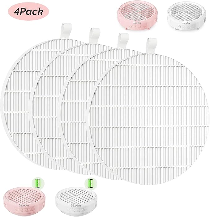 MelodySusie SProR Nail Dust Collector Replacement Filter,4 Pack Reusable Dust Filter for MelodySusie SProR Nail Dust Vacuum Fan Collector Extractor Electric Dust Suction Machine-BrightBean Baby