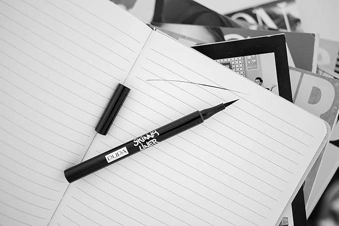 PUPA Milano Vamp! All In One And Skinny Liner Set - Volume Mascara And Ultra-Slim Eyeliner Pen - Naturally Formulated To Lengthen And Strengthen Lashes - Beautiful Gold Handbag - 3 Pc Mascara Kit-BrightBean Baby