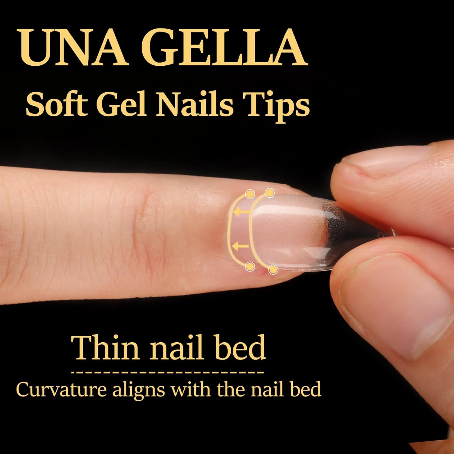 UNA GELLA Short Almond Gel Nail Tips, 600 Pcs Pre-Filed Short Nail Tips Almond Shape Half Matte Press On Nails 12 Sizes Full Cover Clear Fake Nails for Extension Home DIY Salon with Box-BrightBean Baby