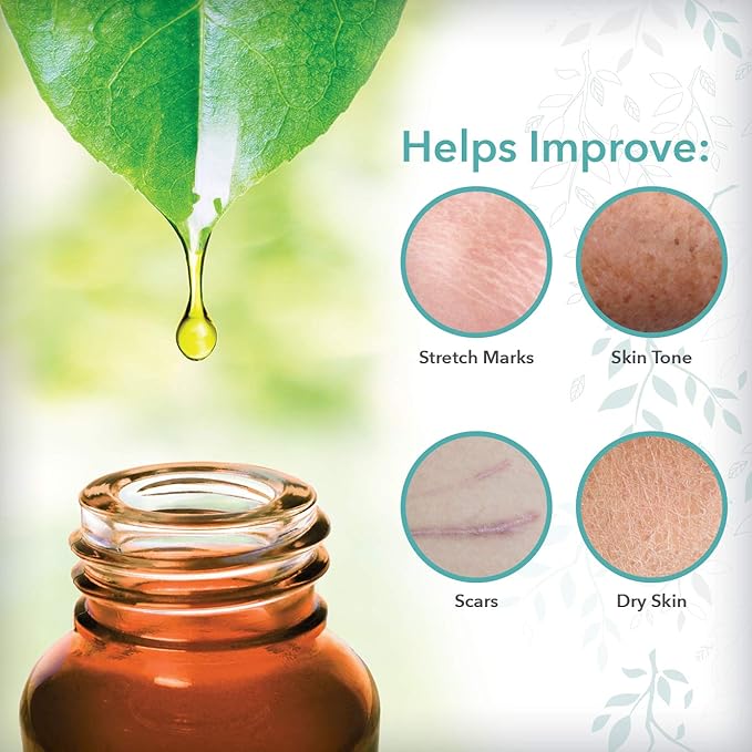 ReTone® Body Oil: Stretch Mark Prevention -Non-greasy finish - Infused with Gotu Kola - No mess dispenser - Tamanu oil + Argan Oil + Rosehip Oil + Jojoba Oil + Vitamin E C (dry skin, uneven skin tone)-BrightBean Baby