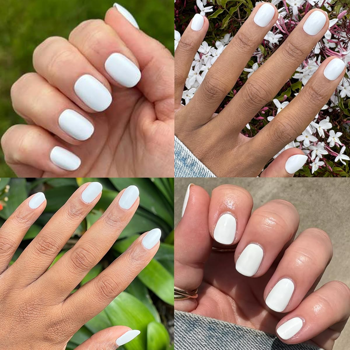 Olive & June Long Lasting Nail Polish | Plump, Gel-Like Finish No Lamp Needed | Lasts up to 10 days | Salon-Quality Color at Home | 15-Free, Vegan & Cruelty-Free Chip-Resistant Shine | HD Crisp White-BrightBean Baby