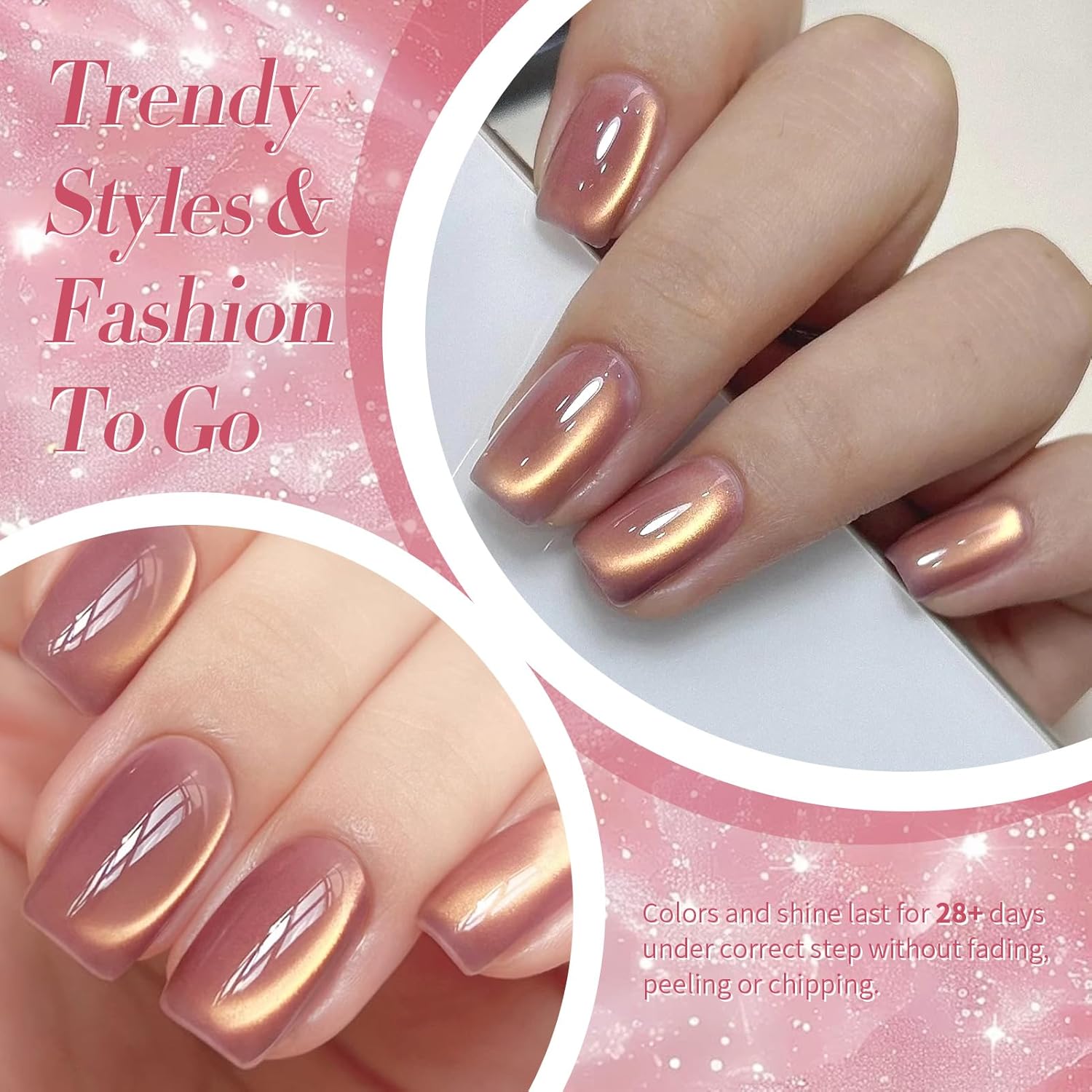 BORN PRETTY Cat Magnetic Eye Gel Nail Polish,Violet haze Jelly Glass Magnetic Gel Polish,Glitter Soak Off Nail Art Salon Manicure Home Gift 15ml-BrightBean Baby