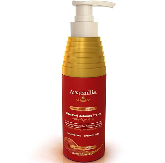 Arvazallia Ultra Curl Defining Cream with Argan Oil for Wavy and Curly Hair-BrightBean Baby