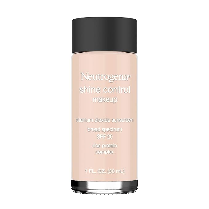Neutrogena Shine Control Liquid Makeup Broad Spectrum Spf 20, Natural Ivory 20, 1 Oz.-BrightBean Baby