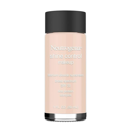 Neutrogena Shine Control Liquid Makeup Broad Spectrum Spf 20, Natural Ivory 20, 1 Oz.-BrightBean Baby