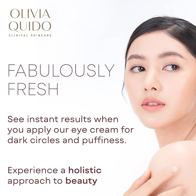 OLIVIA QUIDO Clinical Skin Care Wrinkle Blur (0.46 oz) | Eye Cream For Dark Circles and Puffiness | Anti-Aging Under Eye Cream | Hydrating, Brightening, and Dark Circles Under Eye Treatment for Women-BrightBean Baby