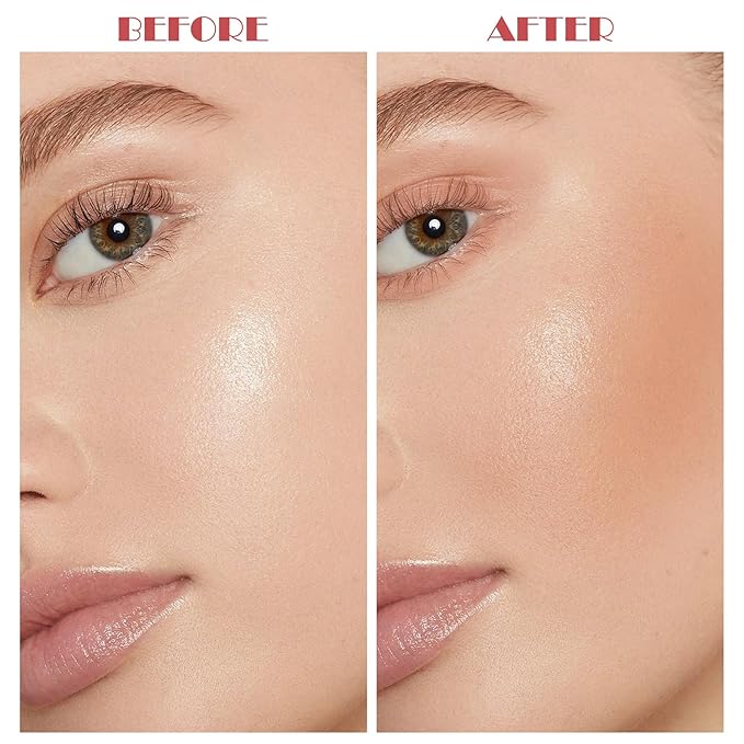 Cream Blush Makeup,Buildable Blush Stick for Cheeks,Matte Finish,Long Wear,Easy Application,Lightweight Multi Stick-BrightBean Baby