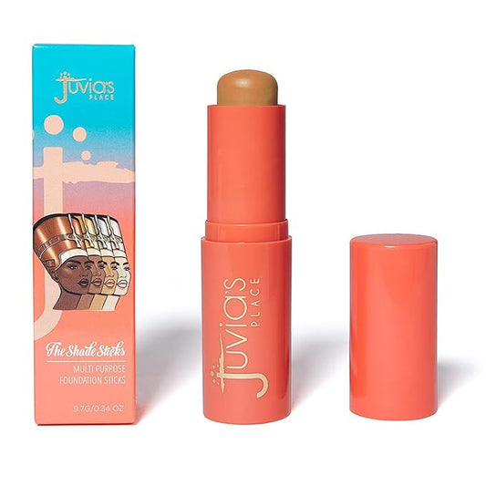 Juvia's Place Shade Stick Foundation, Concealer, Contour, Dominica, Tan w/Golden Undertone, .34 oz-BrightBean Baby