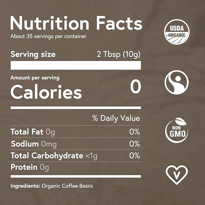 Fabula Organic Coffee for French Press, Low Acid Coffee Freshly Ground - Non-GMO - No Mold - Mycotoxins Pesticides Free - Single Origin - 12 oz