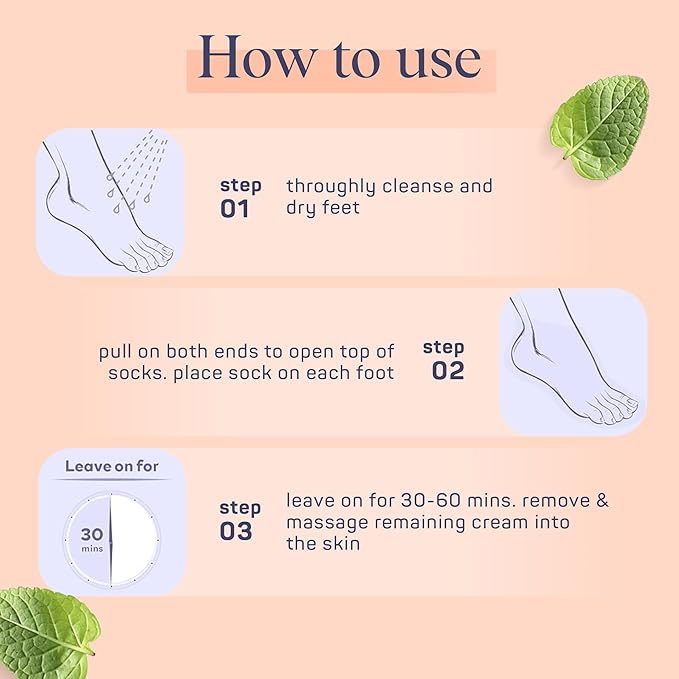 SpaLife Softening Care Foot Sockies (8-Pack) - Spearmint & Tea Tree Oil, Exfoliating Pack for Healthy Feet, Intensive Repair, Callus Remover Sockies, Dry Skin Solution, Moisturizing Foot Treatment-BrightBean Baby