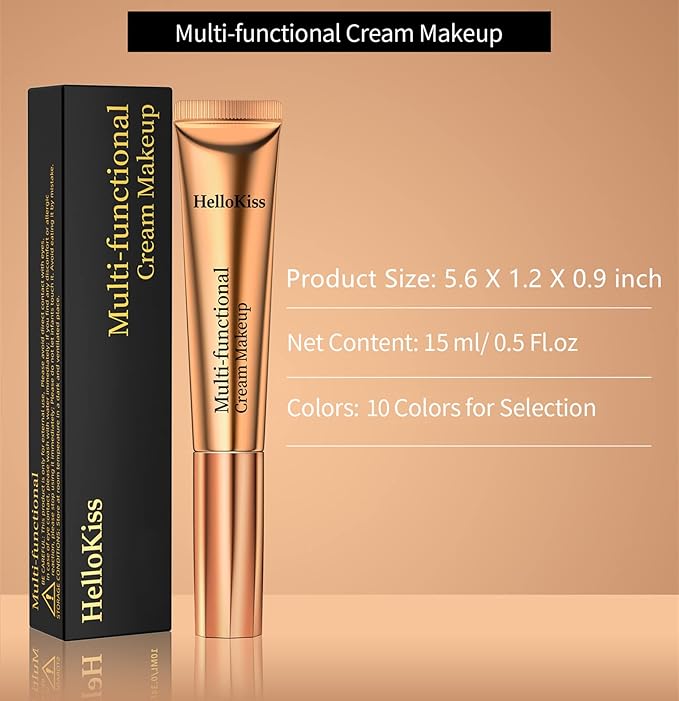 Go Ho Liquid Blush Beauty Wand,Blendable Super Silky Cream Blush Stick,Face Moisturizing Contour Blush Stick with Fine Cushion Applicator,Cruelty-free,003# Medium Pink-BrightBean Baby