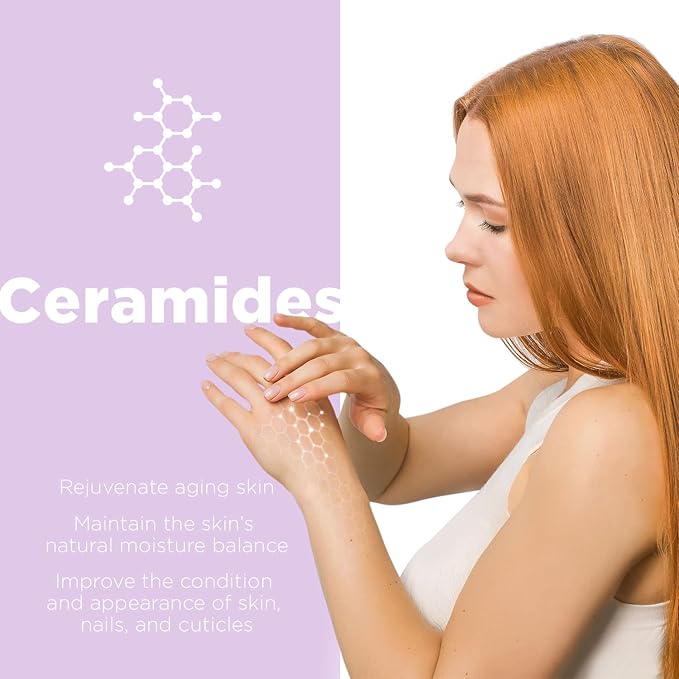 Moisturizing Hand Cream for Dry, Cracked Hands, Nails and Cuticles - 8.5 fl. oz. - Anti-Aging Skin Moisturizer with Vitamin E, Shea Butter, and Ceramides-BrightBean Baby