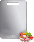 New Titanium Cutting Board -100% Pure Titanium Cutting Boards For Kitche,Easy to clean, Double-sided food-grade Cutting Board For Meats, Fruits And Vegetables (15 * 11)