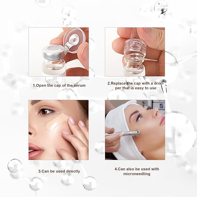 BB Facial Glow Starter Kit Facial Pigment Serum Treatment Kit,Anti-Aging Serum Pigments Set for Micro-needling Skin Treatment 10 Vials 5ml Hyaluronic Acid Ampoule foundation Essence Skin-BrightBean Baby