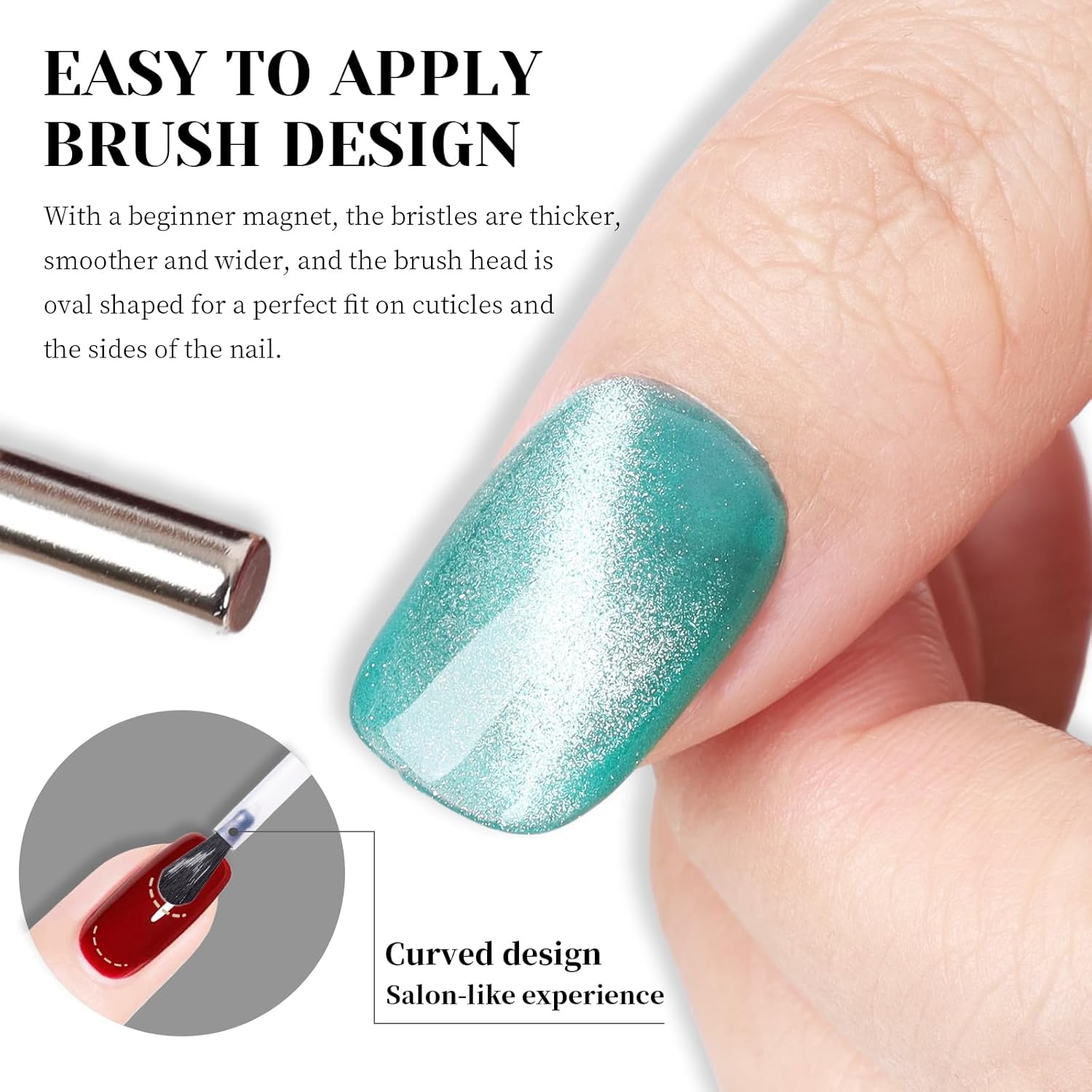 Light Blue Cat Eye Gel Nail Polish - Perfect for DIY at Home & Ideal Gift for Nail Art Lovers!-BrightBean Baby