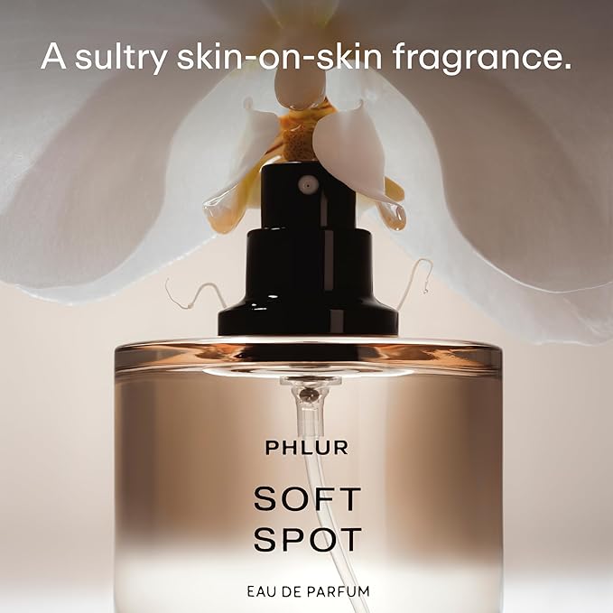 PHLUR Soft Spot Eau de Parfum - Full Size Perfume Fragrance - Floral Amber Musk Perfume with Bergamot, Mandarin, Jasmine, Sandalwood & Vanilla (50mL)-BrightBean Baby