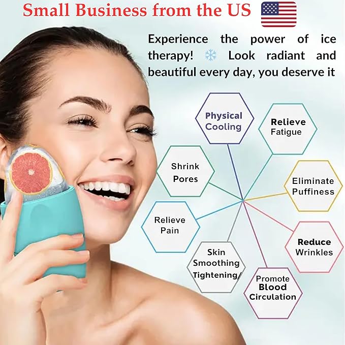 Facial Steamer and Ice Roller – 3-in-1 Nano Ionic Spa Kit for Deep Hydration and Pore Cleansing – Home Facial Care Set,auto Shut Off-BrightBean Baby