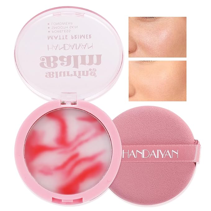 Beauty Poreless Setting Powder, Two Color Cream Translucent Lightweight Oil Control No Sebum Loose Face Powder,Waterproof&Long-Lasting Natural Matte Primer,Makes Skin Downy-BrightBean Baby