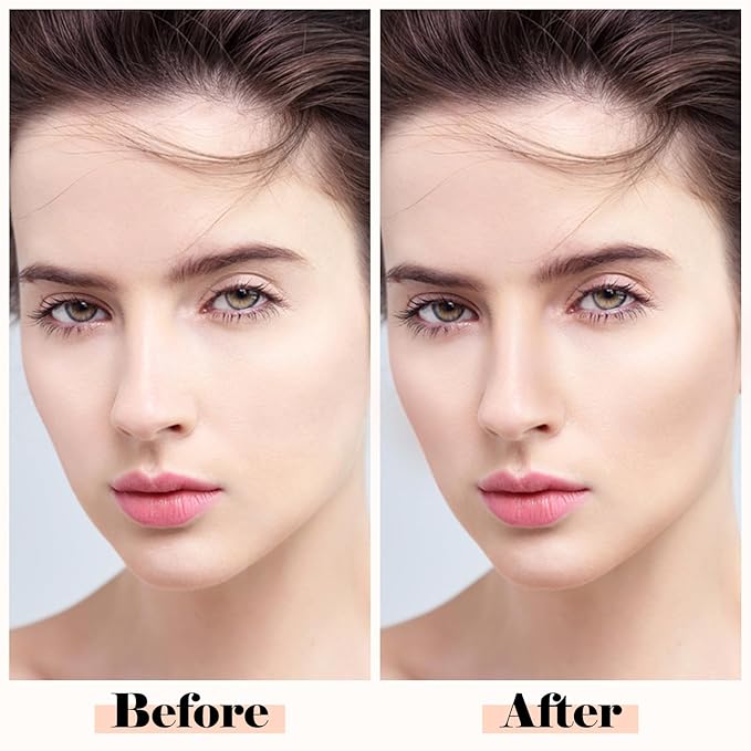 Boobeen Highlighter Contour Makeup Palette Face Matte Bronzer Powder, Compact Contouring Blush for Cheeks, Natural Long Lasting with Brush-BrightBean Baby