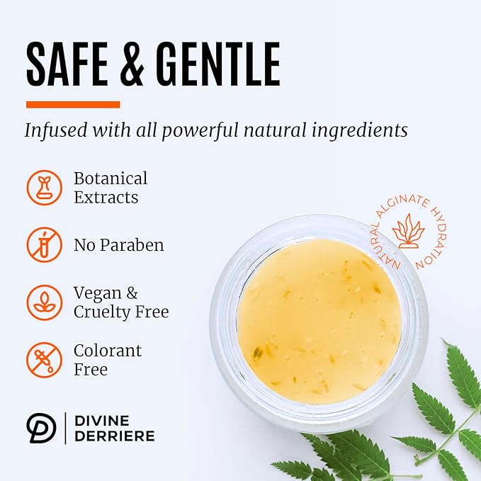 Divine Derriere Vajacial Hydrogel Mask - Premium Modeling Mask with Turmeric & Vitamin C - Deeply Purifying & Super Hydrating Facial and Vajacial Mask, Peel-Off Mask, Hydro jelly Mask Powder Kit-BrightBean Baby