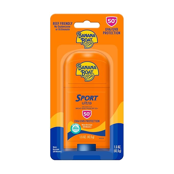 Banana Boat Sport Ultra SPF 50 Lip Sunscreen Twin Pack | SPF Lip Balm Pack & Sport Ultra, Reef Friendly, Broad Spectrum Sunscreen Stick, SPF 50, 1.5oz.-BrightBean Baby