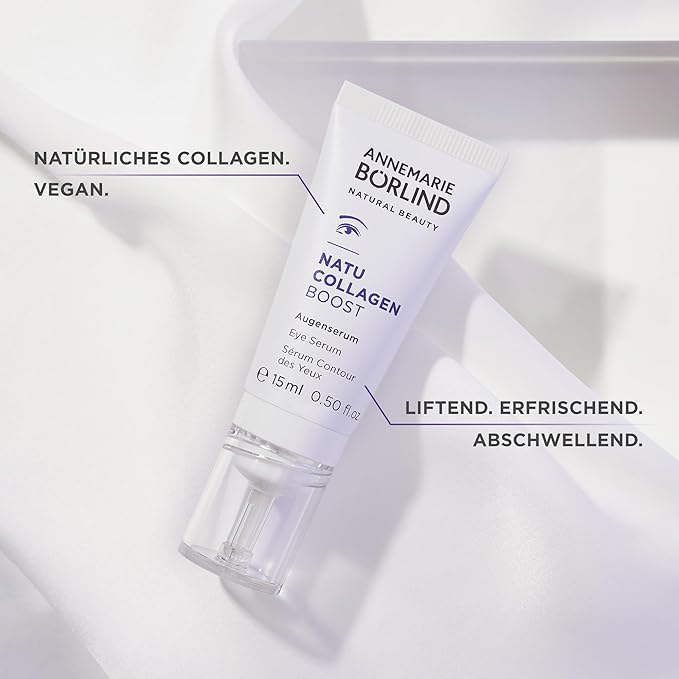 ANNEMARIE BÖRLIND - NATU COLLAGEN Eye Serum - firming, refreshing and radiant eye care, with botanical collagen and plant-based protein, under eye serum, 0.50 Fl. Oz.-BrightBean Baby