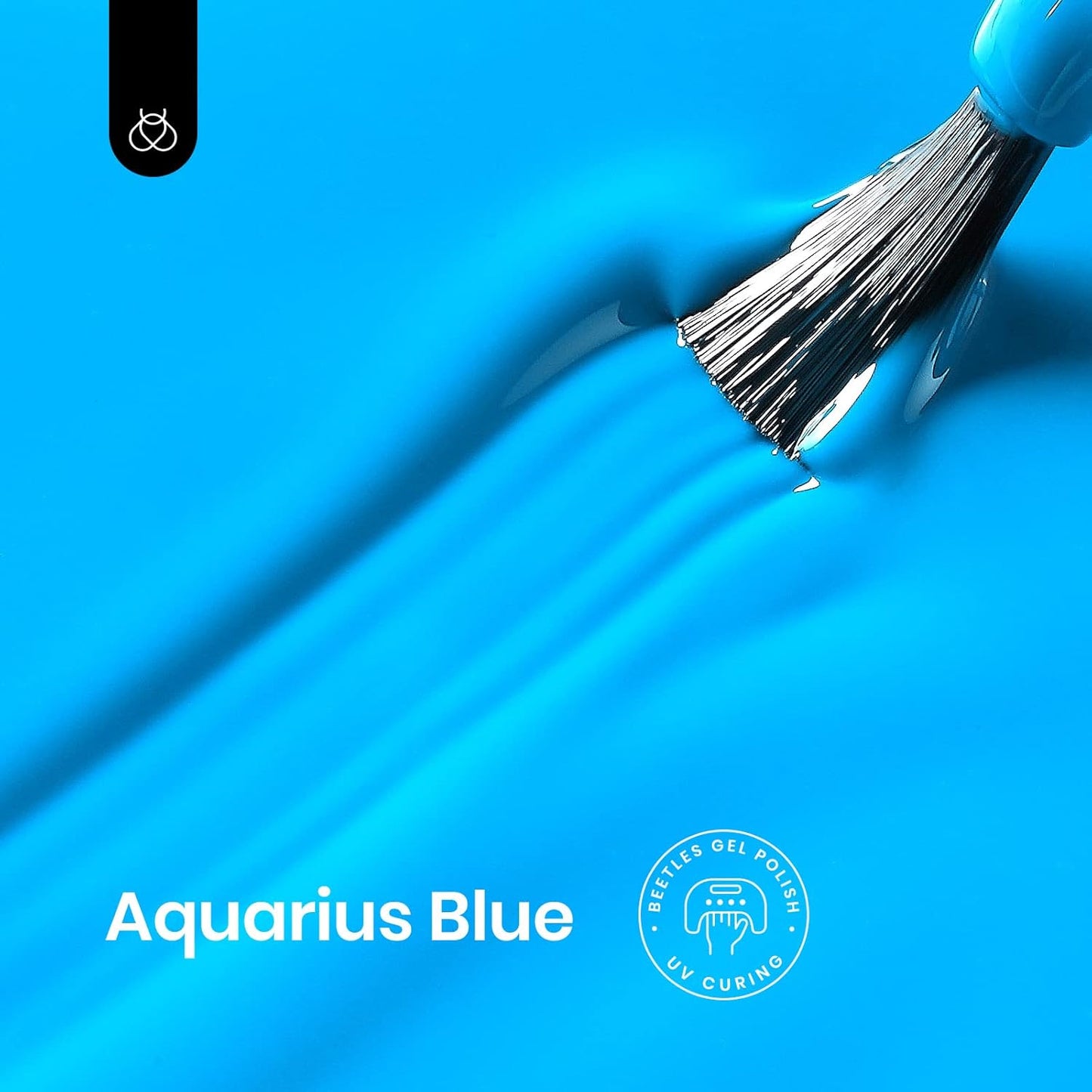 Beetles Blue Gel Polish, 1 Pcs 15ml Bright Blue Gel Nail Polish Soak Off Nail Art Manicure Salon Home DIY Design Uv Nail Lamp Needed Gift for Women-BrightBean Baby