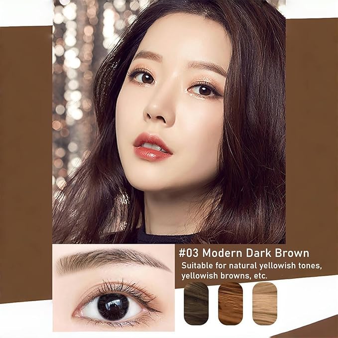 Eyebrow Pencil Dark Brown,Eyebrow Pencils for Women,Micro Brow Pencil Waterproof Smudgeproof,Ultra-Precise Tip Long-Lasting Brow Pencils for Natural Eye Brows,Built-In Spoolie Brush,03 Dark Brown.-BrightBean Baby