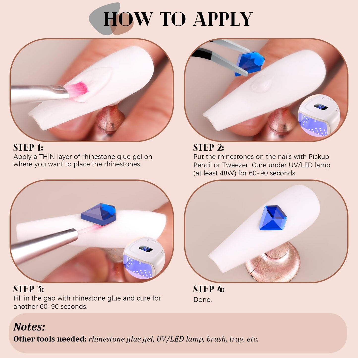 2680Pcs Royal Blue Glass Nail Rhinestones 120Pcs Multi Shapes Flatback Nail Gems + 2560Pcs 1.5-4mm Round Crystal, Manicure Nail Charms Diamond Gemstones for Acrylic Nails Decoration-BrightBean Baby