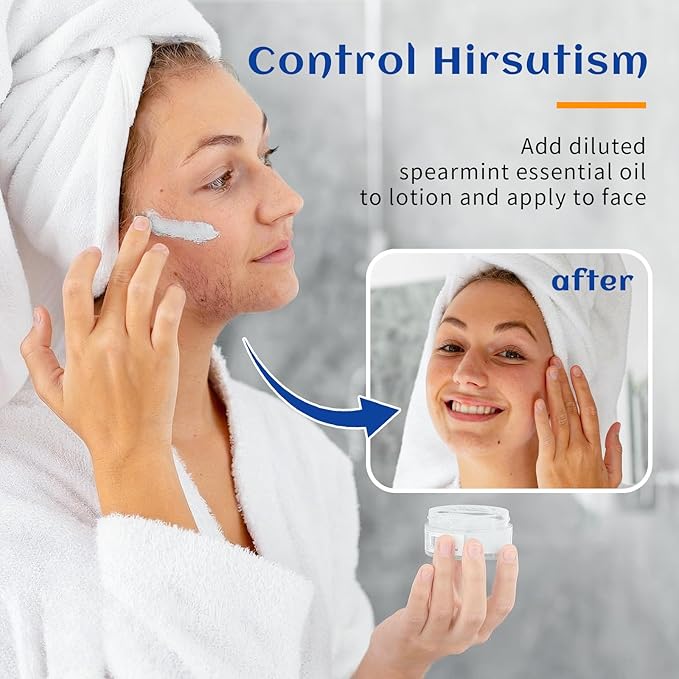 HIQILI 100ML Spearmint Oil for Skin Care, Facial, Can be Added to Lotions, Creams -100% Pure Natural Treatment Grade - 3.38 Fl Oz-BrightBean Baby