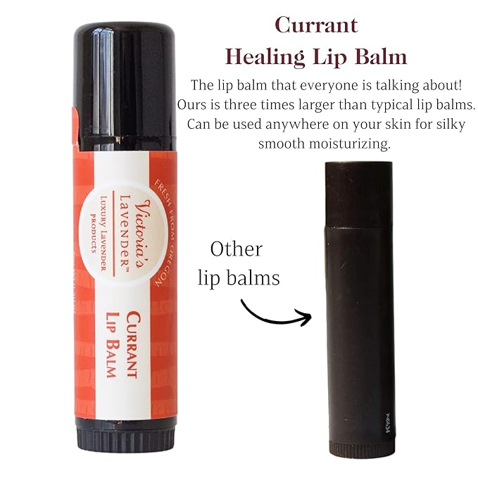 Victoria's Lavender Natural Body Products Gift Set - Handmade Soap, Hand & Body Lotion, Lip Balm, Body Candle Skin Care Sets & Kits, Lavender Bath and Body Products for Women, Lavender Currant-BrightBean Baby